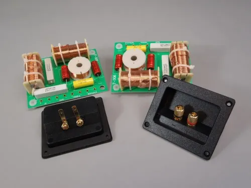 3 way Crossover Pair High Power 1000W RMS 8 Ohm 12 dB & Rectangular Terminal Cups